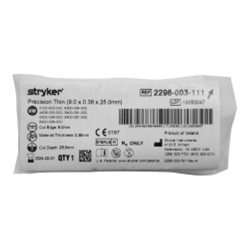 Stryker Precision Thin Sagittal Saw Blade 25.0x9.0mm — Stryker