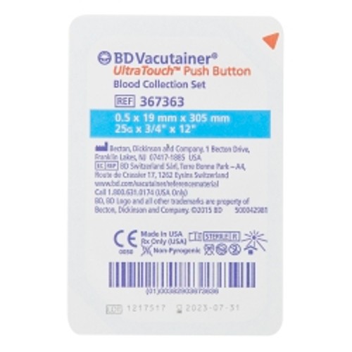 BD Vacutainer UltraTouch Push Button Blood Collection Set 25G — BD