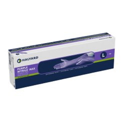 Halyard Purple Nitrile Max Exam Gloves Medium — O&M Halyard