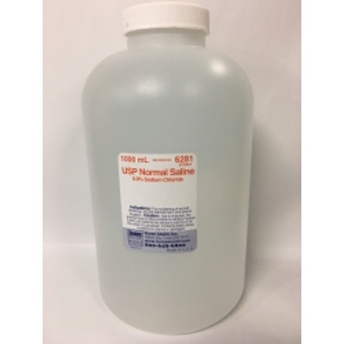 Nurse Assist 0.9% Sodium Chloride Irrigation 1000 mL Pour Bottle — Nurse Assist