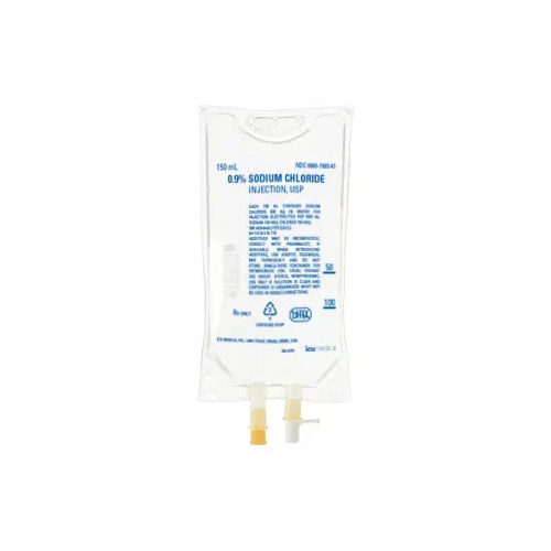 Sodium Chloride 0.9% 150 mL Bag — ICU Medical (Hospira)