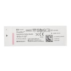 Cardinal Magellan Safety Hypodermic Needle 18G x 1.5in — Cardinal Health