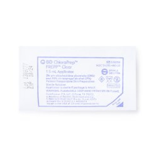 BD ChloraPrep Frepp Clear Skin Prep 1.5 mL Foam Applicator — BD