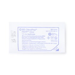 BD ChloraPrep Frepp Clear Skin Prep 1.5 mL Foam Applicator — BD