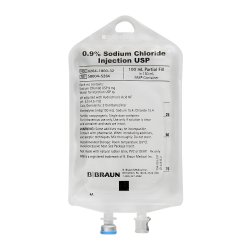 B. Braun Sodium Chloride 0.9% IV Solution 100 mL (in 150 mL EXCEL container) — B. Braun